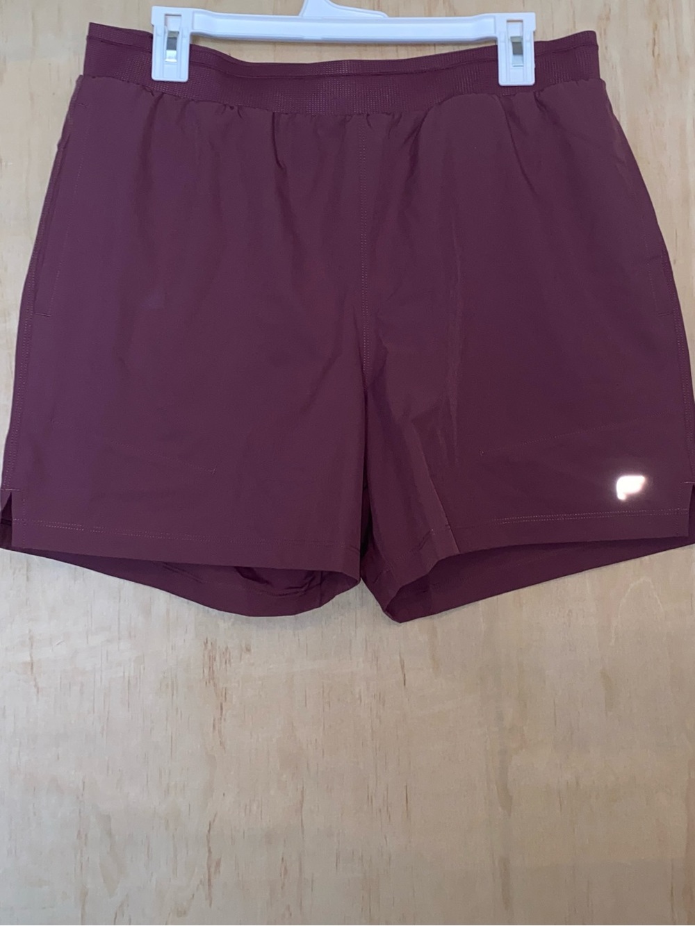 Fabletics Women's Athletic Shorts in Burgundy size L